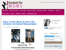 Tablet Screenshot of contestformoms.com